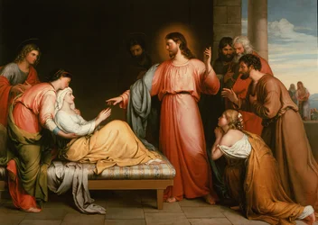 Christus heilt die Schwiegermutter von Simon Petrus
